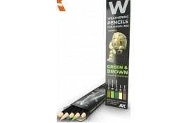 Weathering Pencils Green and Brown